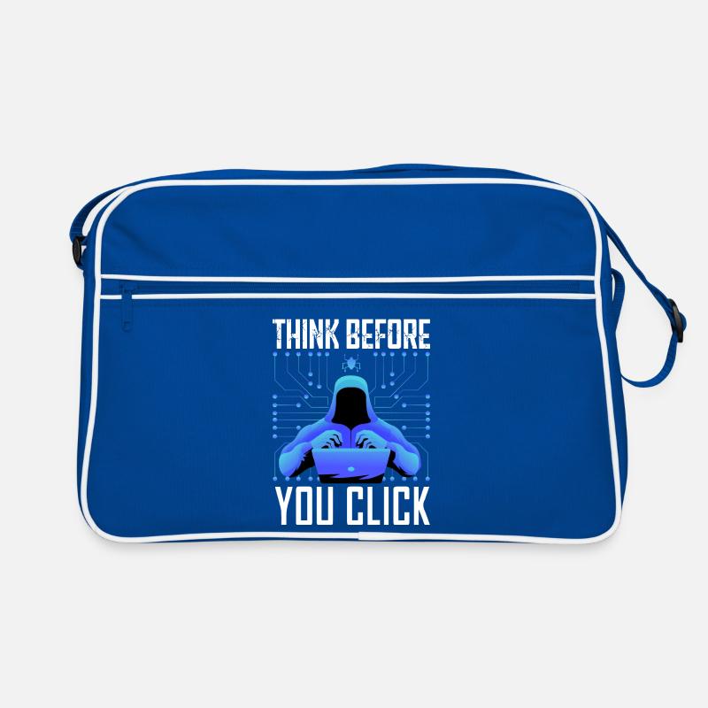 Hacker Hacking Programmer Linux Cybersecurity Data Retro Bag