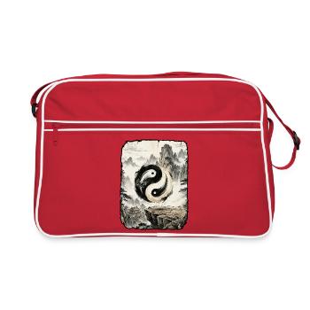Yin und Yang Geist - Sac Retro - rouge/blanc - Devant