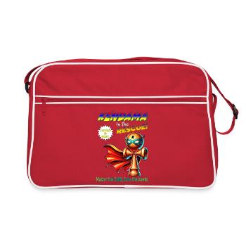 Kendama Hero : Sauver le monde - Sac Retro - rouge/blanc - Devant