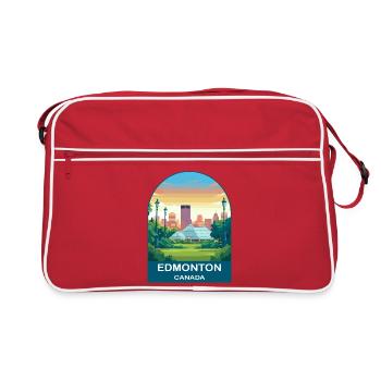 Conservatoire Muttart d’Edmonton, Canada et art de voyage - Sac Retro - rouge/blanc - Devant