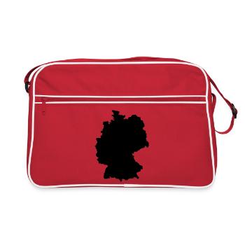 Map of Germany - Retro Bag - red/white - Front
