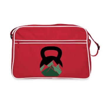 Mountain Kettlebell – Outdoor Fitness - Lift Mountains - Retro Bag - red/white - Front