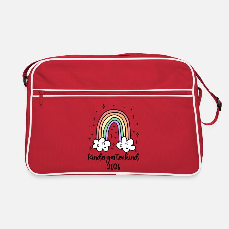 Kindergartenkind 2026 Regenbogen Bunt Kindergarten Retro Tasche