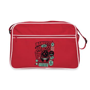 Manifesto Like A Motivation Saying - Retro Bag - red/white - Front