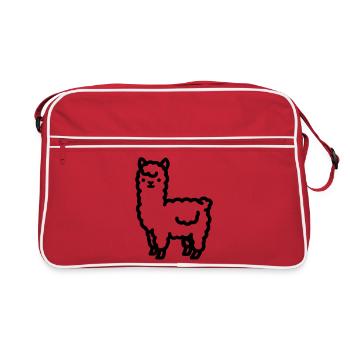 Alpaca - Retro Bag - red/white - Front