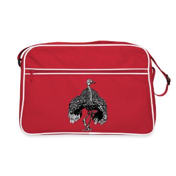 Autruche - Sac Retro - rouge/blanc - Devant