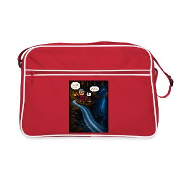 Don’t Be A Killjoy – Jeu de mots drôle sur l’aventure paresseuse - Sac Retro - rouge/blanc - Devant