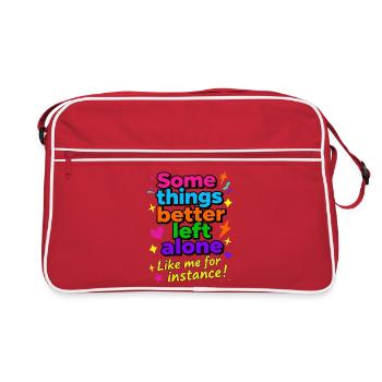 Certaines choses vaudrait mieux les laisser tranquilles - Sac Retro - rouge/blanc - Devant
