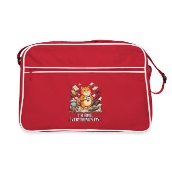 Je vais bien, tout va bien - Sac Retro - rouge/blanc - Devant