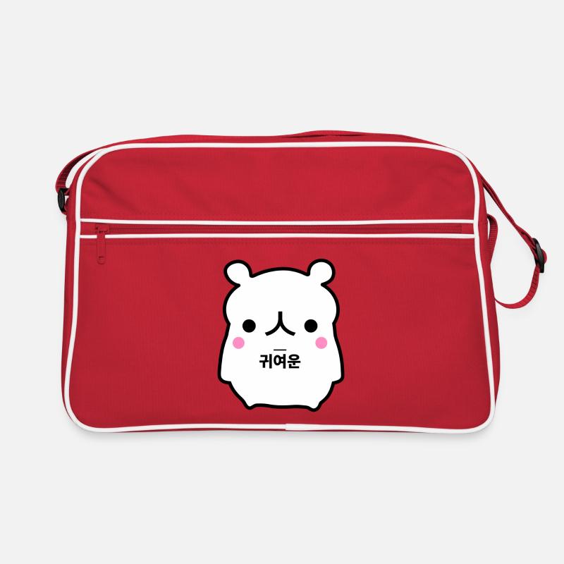 Ours Coréen Mignon Blanc Sac Retro