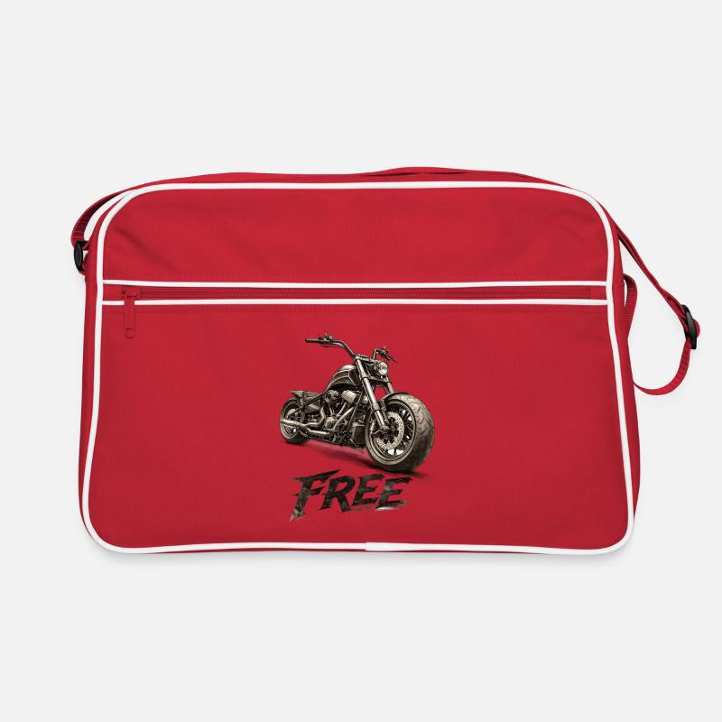 Free Wild Motorcycle – Freedom on two wheels Retro Bag