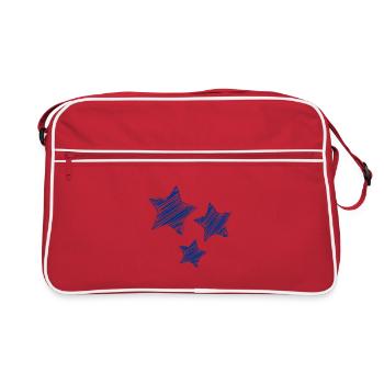 STAR. STARS. STAR. STARS. FEAST. ANNIVERSARY - Retro Bag - red/white - Front