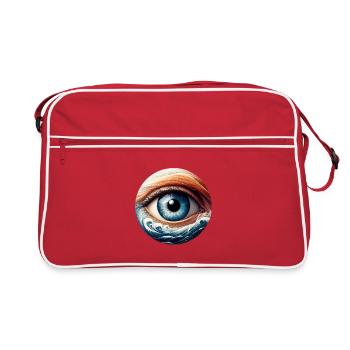 L’œil de marée - Sac Retro - rouge/blanc - Devant