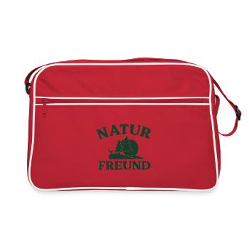 Amoureux de la nature - Sac Retro - rouge/blanc - Devant