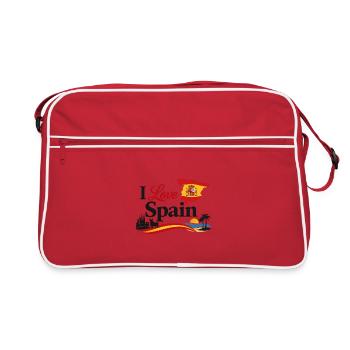 I Love Spain – Symboles et couleurs espagnoles - Sac Retro - rouge/blanc - Devant