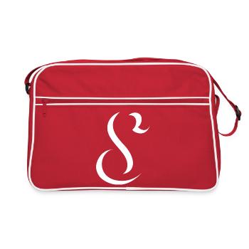 Lettre S, nom, la lettre S - Sac Retro - rouge/blanc - Devant