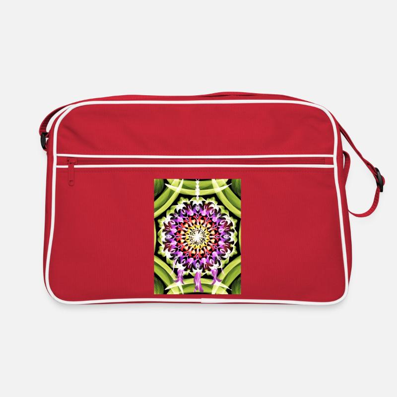 Traumfänger Blütenmandala Retro Tasche