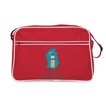 London, Trinity Buoy Lighthouse, Pixel Art - Retro Bag - red/white - Front