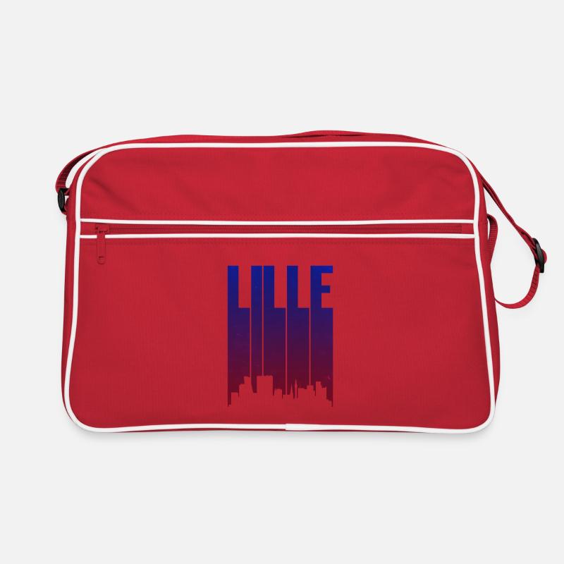 Lille Skyline Gradient Retro Tasche