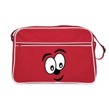 HUMOR. QUOTATION. MESSAGE. RETIREMENT. ANNIVERSARY. - Retro Bag - red/white - Front