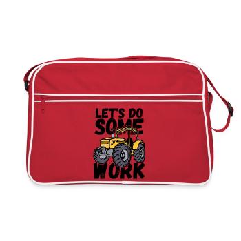 Déclaration relative aux tracteurs de véhicules utilitaires - Sac Retro - rouge/blanc - Devant