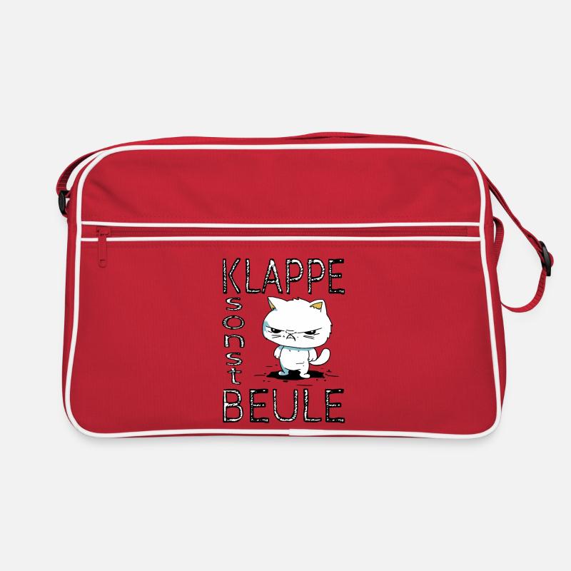Klappe sonst Beule Retro Tasche