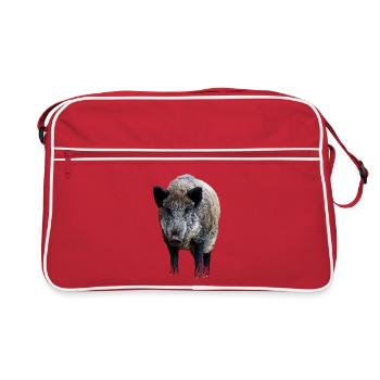 Sanglier - Sac Retro - rouge/blanc - Devant