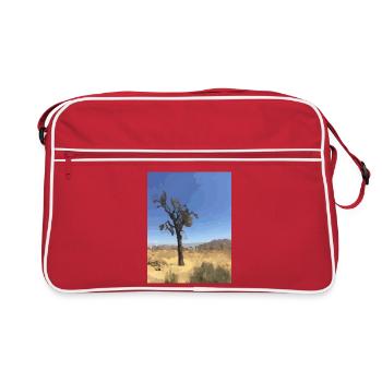 Joshua Tree - Retro Tasche - Rot/Weiß - Vorne