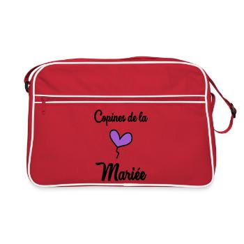 BRIDE'S GIRLFRIENDS - Retro Bag - red/white - Front