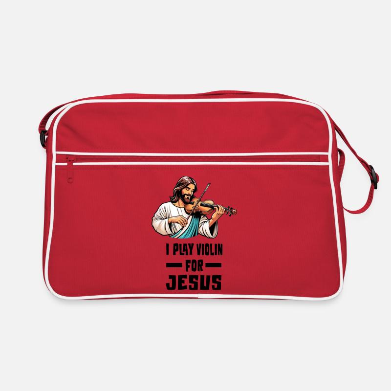 Je joue du violon pour Jésus Sac Retro