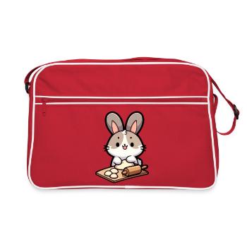 Bunny Baker: The Dough Delighter - Retro Bag - red/white - Front