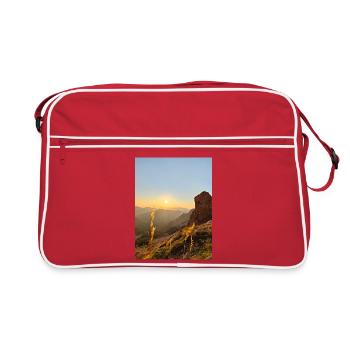 Coucher de soleil - Sac Retro - rouge/blanc - Devant