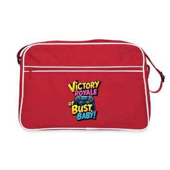 VICTORY ROYALE OR BUST, BABY! - Retro Bag - red/white - Front