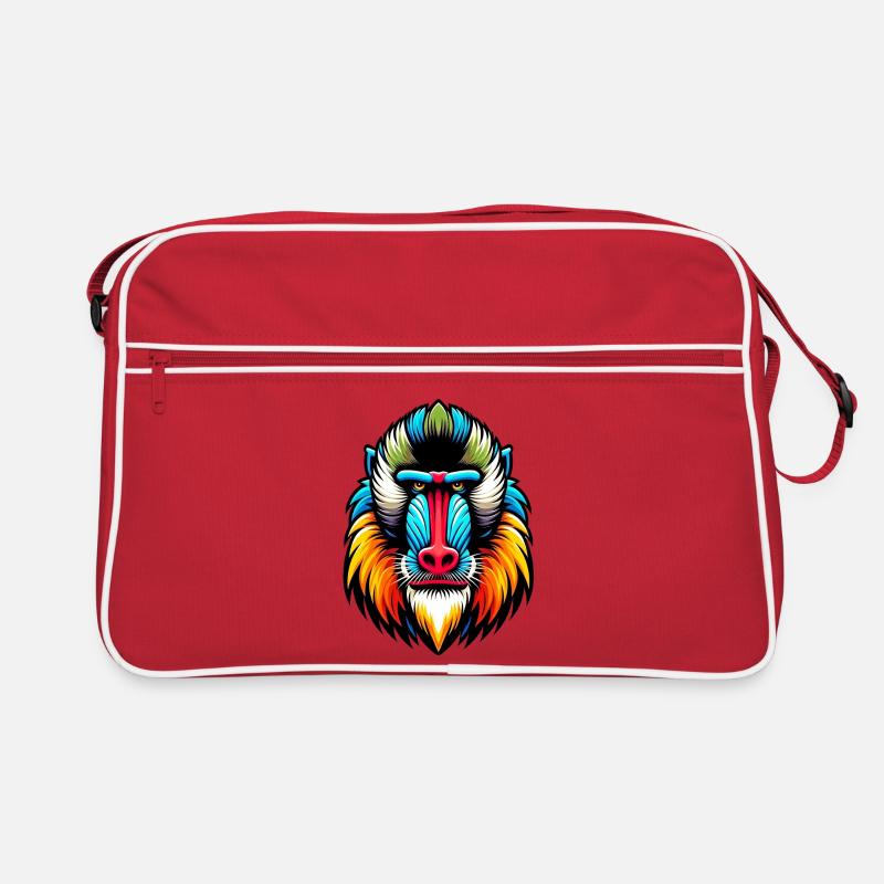 Mandrill-Affe Retro Tasche
