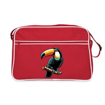 Toucan - Retro Bag - red/white - Front