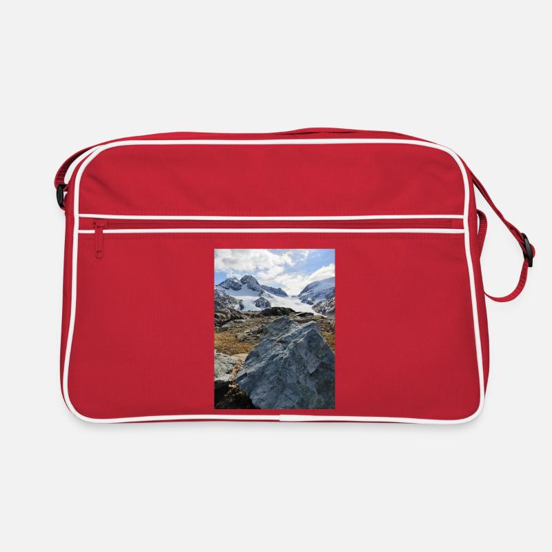 Gletscher des Heiligen Solin d'Arves Retro Tasche