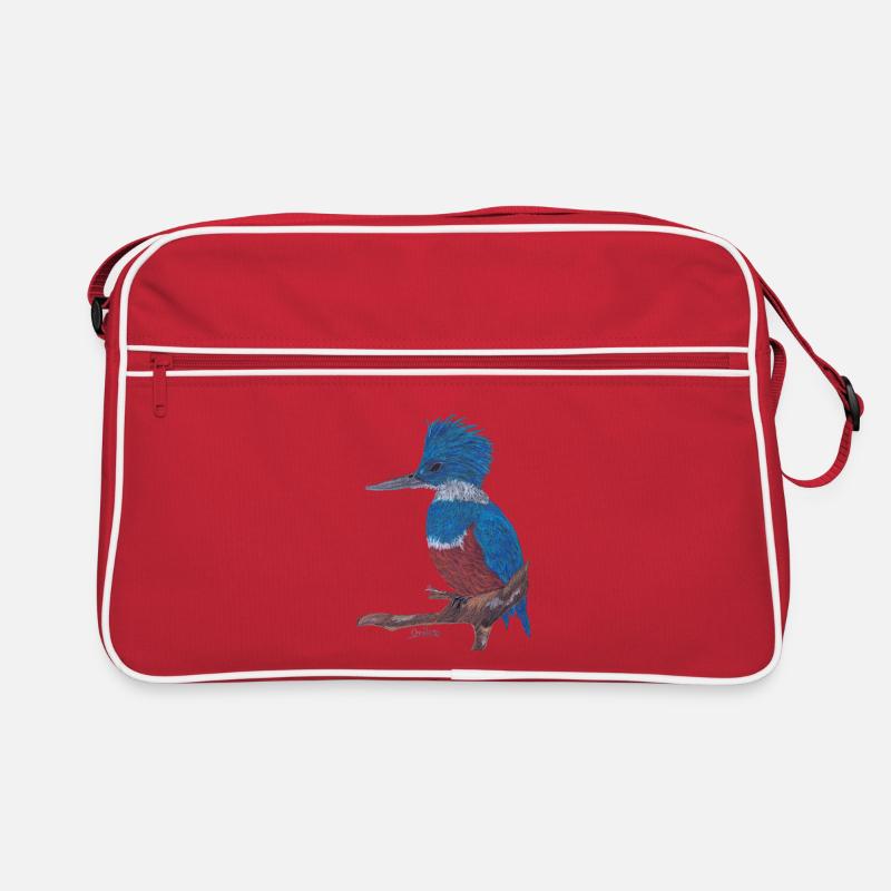 Ein charismatischer Eisvogel. Retro Tasche