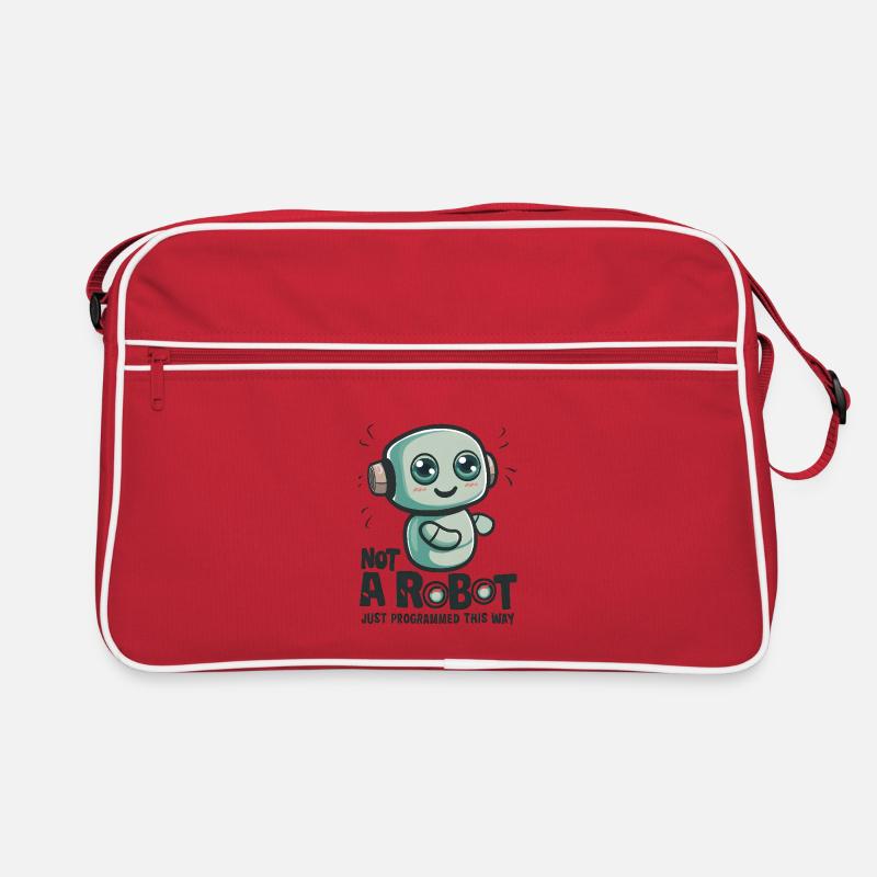 Not a Robot, Just Programmed This Way Retro Bag