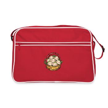 Vous dim sum, vous en perdez - Sac Retro - rouge/blanc - Devant