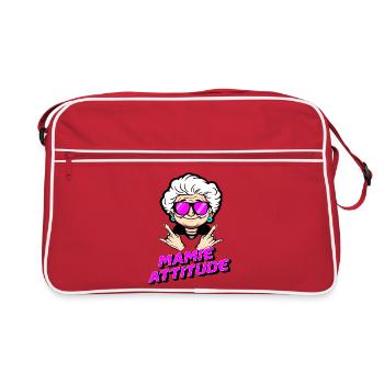 Mamie attitude - Sac Retro - rouge/blanc - Devant
