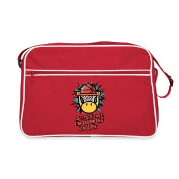 Dunker sur la vie - Sac Retro - rouge/blanc - Devant