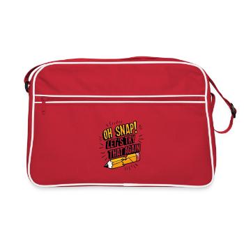 Oh Snap! Let's Try That Again - Retro Bag - red/white - Front