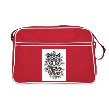 The Tiger never sleeps - Retro Bag - red/white - Front