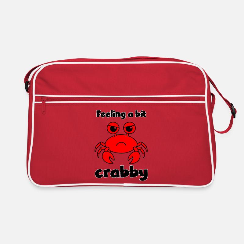 Feeling a bit crabby - funny grumpy crab Retro Bag