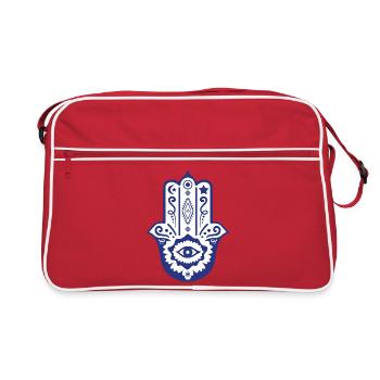Main de Fatma par Helfspawn - Sac Retro - rouge/blanc - Devant