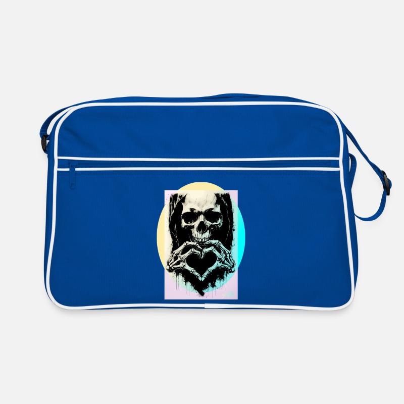Das Herz des Todes ☠ Retro Tasche