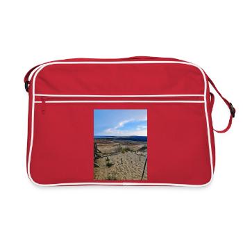 Kurische Nehrung - Retro Tasche - Rot/Weiß - Vorne