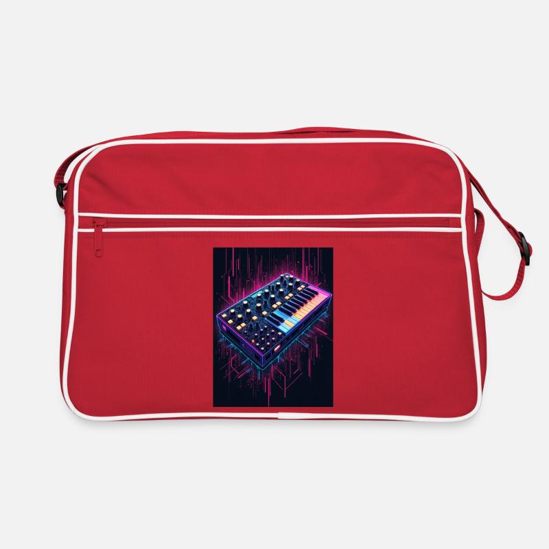 Futuristic synthesizer design Retro Bag