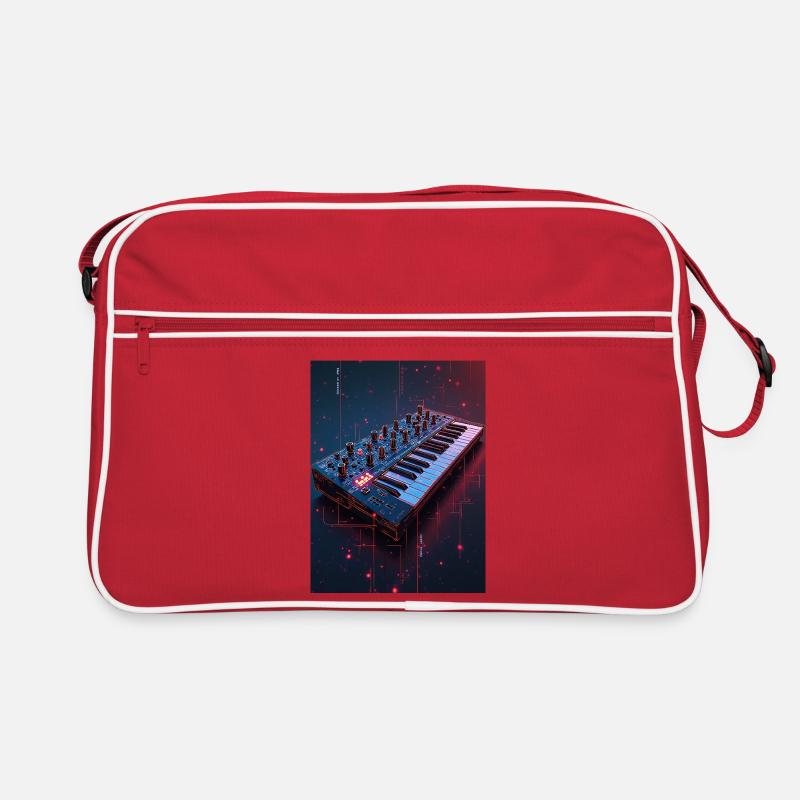 Futuristic Synthwave Music Console Retro Bag
