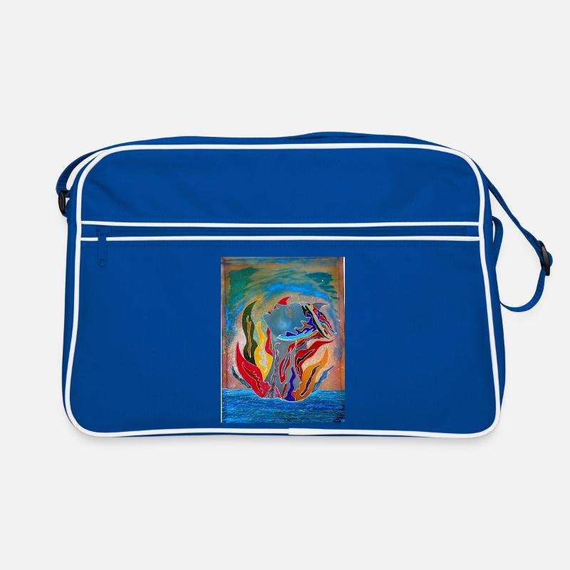 Bunter maritimer Traum Retro Tasche